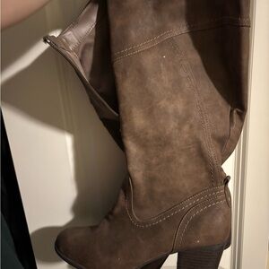 Brown Leather Women's Boots